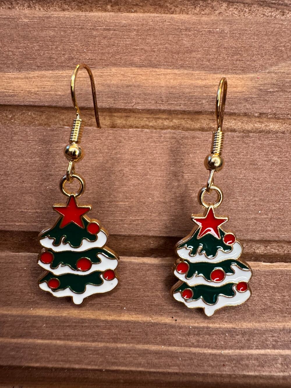Christmas Tree Earrings Christmas Gift Festive Holiday Accessories
